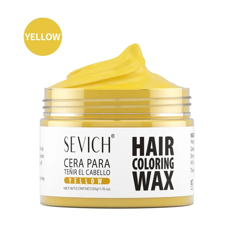 SEVICH Hair Colour Wax Temporary DIY Hair Coloring Wax One-Time Long Lasting Hair Dye Mud Cream Christmas Hair Styling Products - ShoreCo.Shop