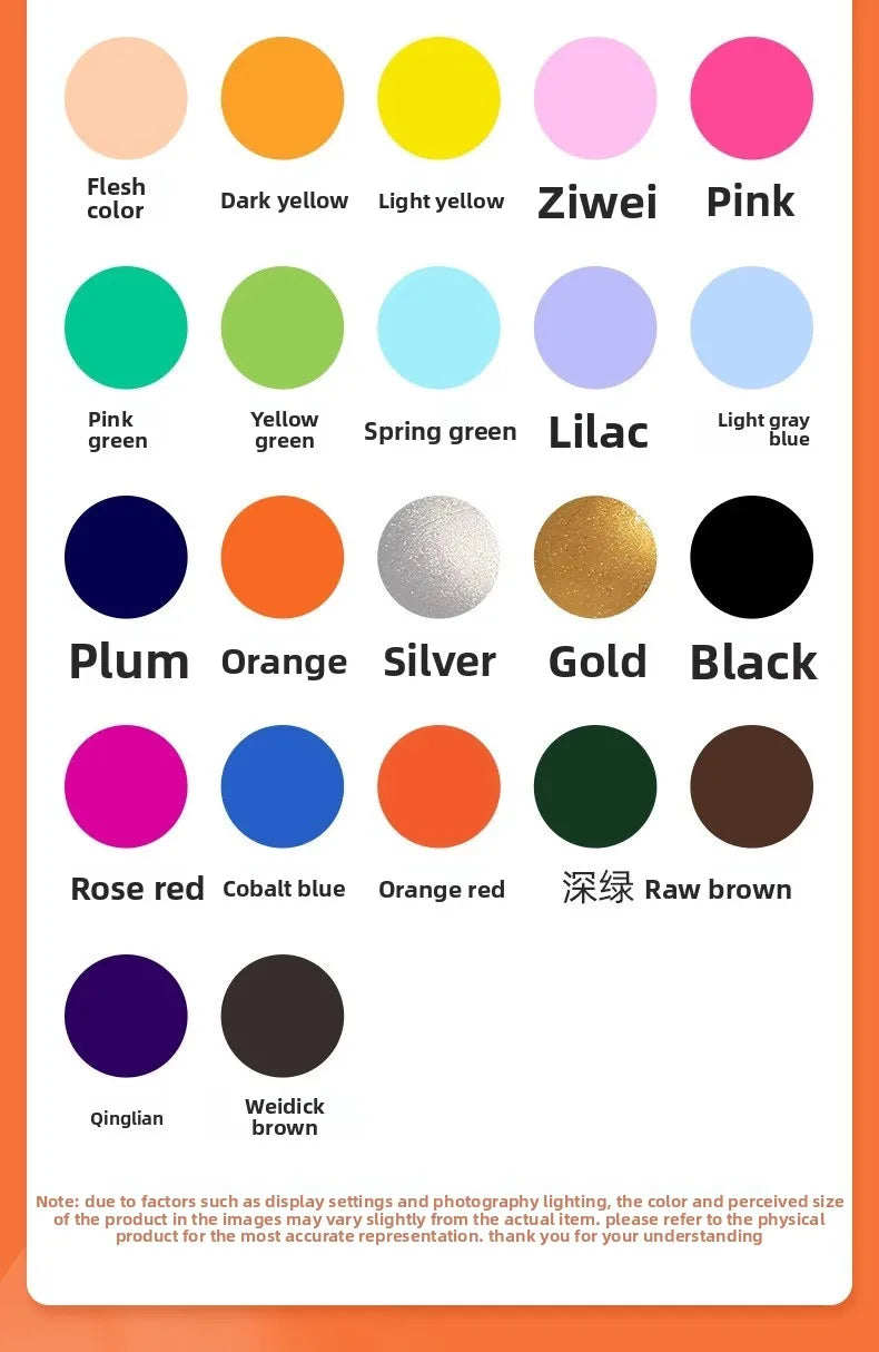 500/300/100/50ml 48 Colors Waterproof Acrylic Paint Professional Grade Pigments Art Painting Pigment Stationery School Supplies    Home Decor Supply | Online Retail | ShoreShopper.com