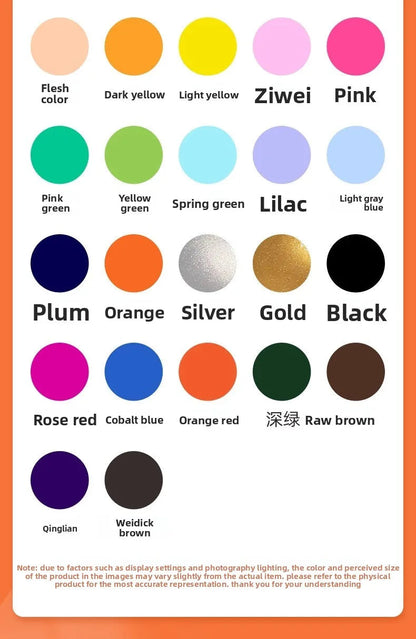 500/300/100/50ml 48 Colors Waterproof Acrylic Paint Professional Grade Pigments Art Painting Pigment Stationery School Supplies    Home Decor Supply | Online Retail | ShoreShopper.com