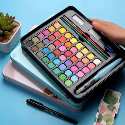 Watercolor Painting  48 Colors Solid Water Color Paint With Brush&Paper Drawing Set Art Supplies for Artists Beginner    Home Decor Supply | Online Retail | ShoreShopper.com