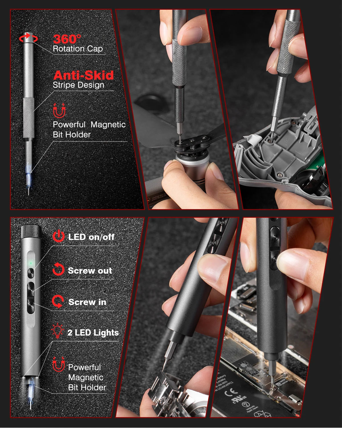138 In 1 Electric Professional Screwdriver Set Cordless Multifunctional iPhone & Glasses Repair Tool Magnetic Bit Household Kit    Home Decor Supply | Online Retail | ShoreShopper.com