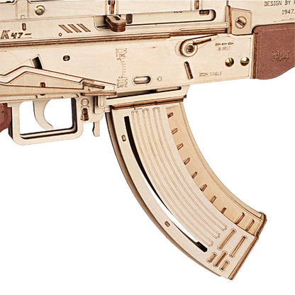 Robotime Rokr Automatic Rifle AK47 3D Wooden Gun Funny DIY Building Block Toys for Kids Adults Justice Guard Wooden PuzzleLQ901    Home Decor Supply | Online Retail | ShoreShopper.com