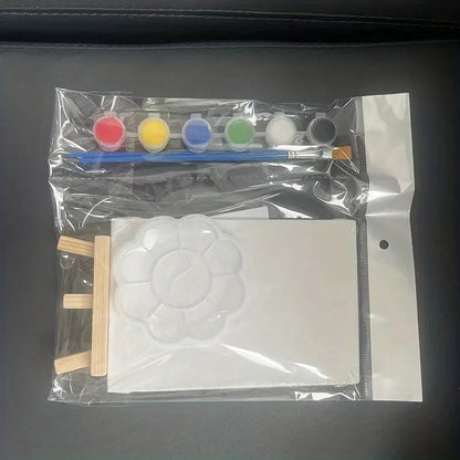 1 set of painting kit, 1 drawing board, 1 easel, 2 pens, 6 colors of paint, 1 palette, mini drawing board, acrylic paint    Home Decor Supply | Online Retail | ShoreShopper.com