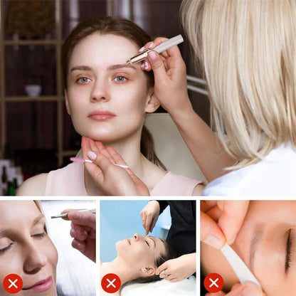 Electric Eyebrow Trimmer USB Charger Security Hair Removal Eye Brow Epilator Shaper Shaver Painless Razor Facial Hair Remover - ShoreCo.Shop
