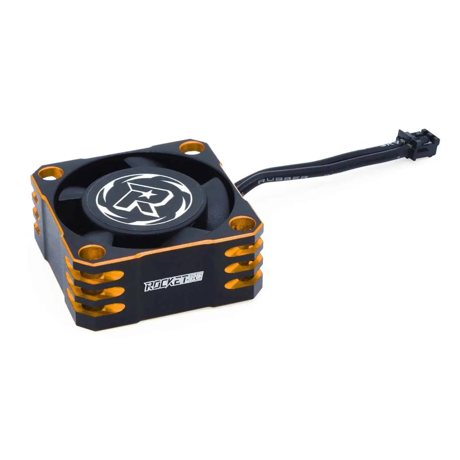 ROCKET-RC 25/30/35/40/50mm V2 Metal Cooling Fan 32000/28000/21000/16000/10000RPM for 1/8 1/10 1/12 RC Car 540/550/3650 Motor ESC