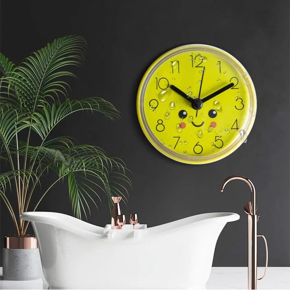Mini Sucker Wall Clock Bathroom Anti-Fog Waterproof 7cm Kitchen Toilet Small Quartz Table Clock    Home Decor Supply | Online Retail | ShoreShopper.com
