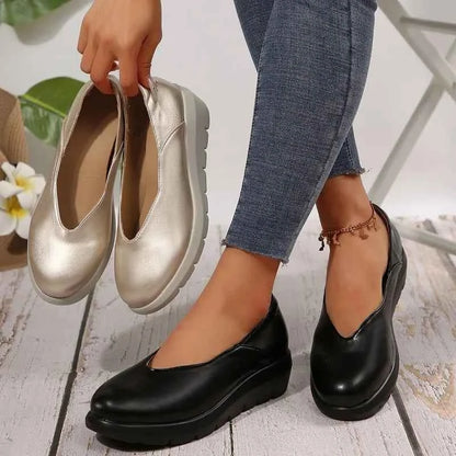2025 New Women Fashion Wedge Heel Pumps Spring Summer Lightweight Platform Woman Soft Sole Comfort Casual Shoes Женская Обувь
