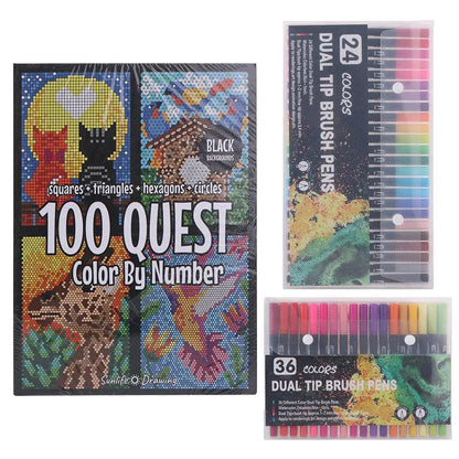 Cartoon Activity Color Painting Book Educational Paper Paint By Numbers Quick-drying DIY Drawing Learning Book Home Decor    Home Decor Supply | Online Retail | ShoreShopper.com