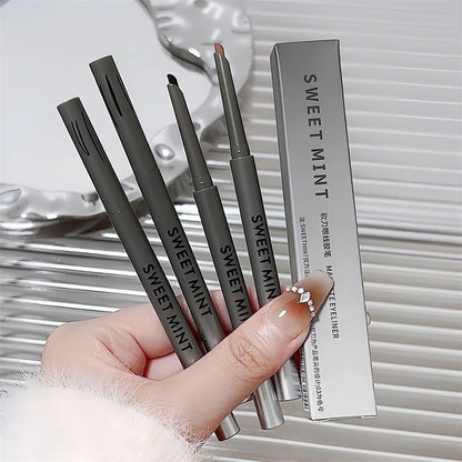 Silky Long-lasting Eye Liner Pencil  Eyeliner Pen Natural Matte Wine Red Eyeliner Easy To Color Waterproof Eye Make Up Cosmetics - ShoreCo.Shop
