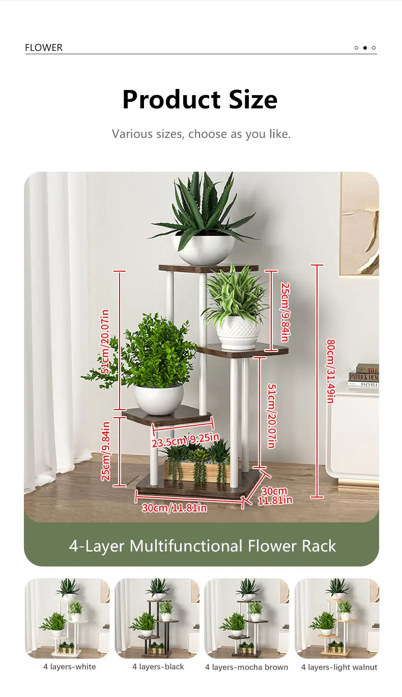 Plant Stand and Flower Stand Storage Shelf 4/5/6 Tier Flower Shelf Planter Rack Storage Organizer Display Indoor Garden Balcony    Home Decor Supply | Online Retail | ShoreShopper.com