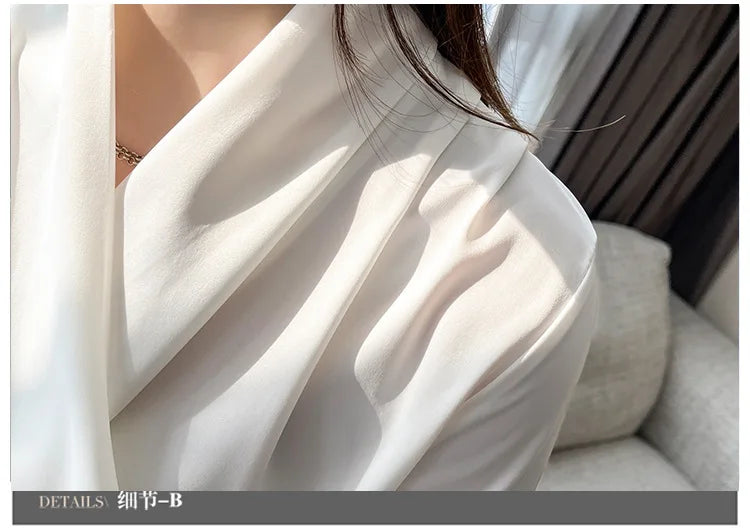 Women's Shirt, New 2026 Spring & Autumn Style, Cross V-Neck Long Sleeve Versatile Top    Your Coastal Marketplace | Shoreshopper.com