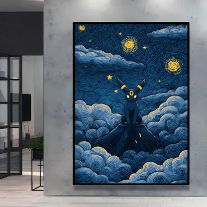 Van Gogh Style Pokemon Pikachu Wall Decoration Multiple Characters Are Available Creating A Unique Artistic Space for Your Home    Home Decor Supply | Online Retail | ShoreShopper.com