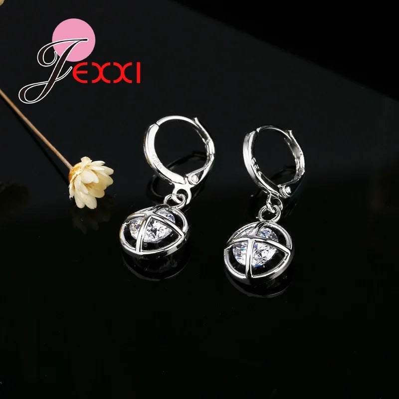 New Fashion Jewelry Set Chain Pendant Necklace & Earrings Genuine 925 Sterling Silver Jewelry Set Hot Sales    Home Decor Supply | Online Retail | ShoreShopper.com