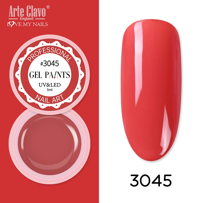 Arte Clavo Painting Gel 72 Colors 5ml Professional Nail Paint Color Gel Polish For Nail Art UV Gel Lacquer Gel Top Coat Manicure    Home Decor Supply | Online Retail | ShoreShopper.com