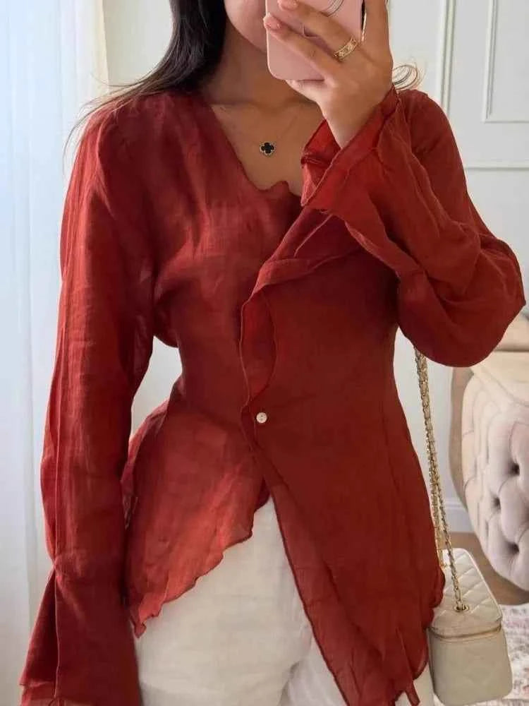 Women Blouses 2026 Spring Summer Long Sleeve Blouse Woman Blouse Shirt Office Elegant Work Shirt Top Blusas Mujer De Moda
