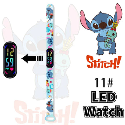 Disney Stitch Digital Kids' Watches Anime Figures LED Luminous Watch Touch Waterproof Electronic Sports Watch Kids Birthday Gift    Home Decor Supply | Online Retail | ShoreShopper.com