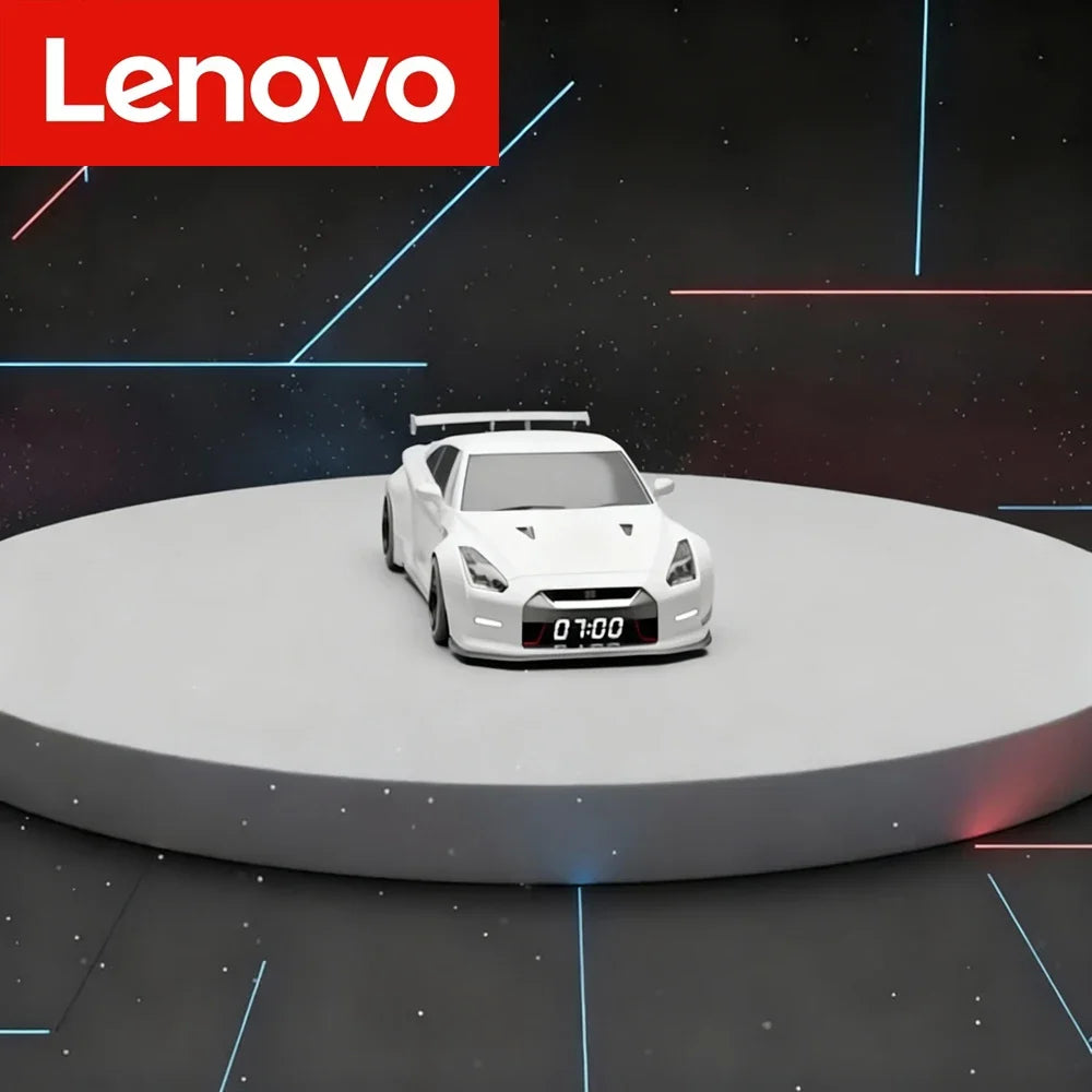 Lenovo New Hypercar-shaped Novelty Alarm Clock Realistic Engine Light Effects Portable Creative Desk Decor For Perfect Gift - ShoreCo.Shop