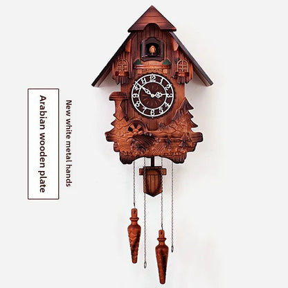 Wooden Handcrafted Cuckoo Clock for Wall with Cuccu Chimes and Swing Pendulum for Home Nordic  Decor Solid Wood Cuccu Watch    Home Decor Supply | Online Retail | ShoreShopper.com