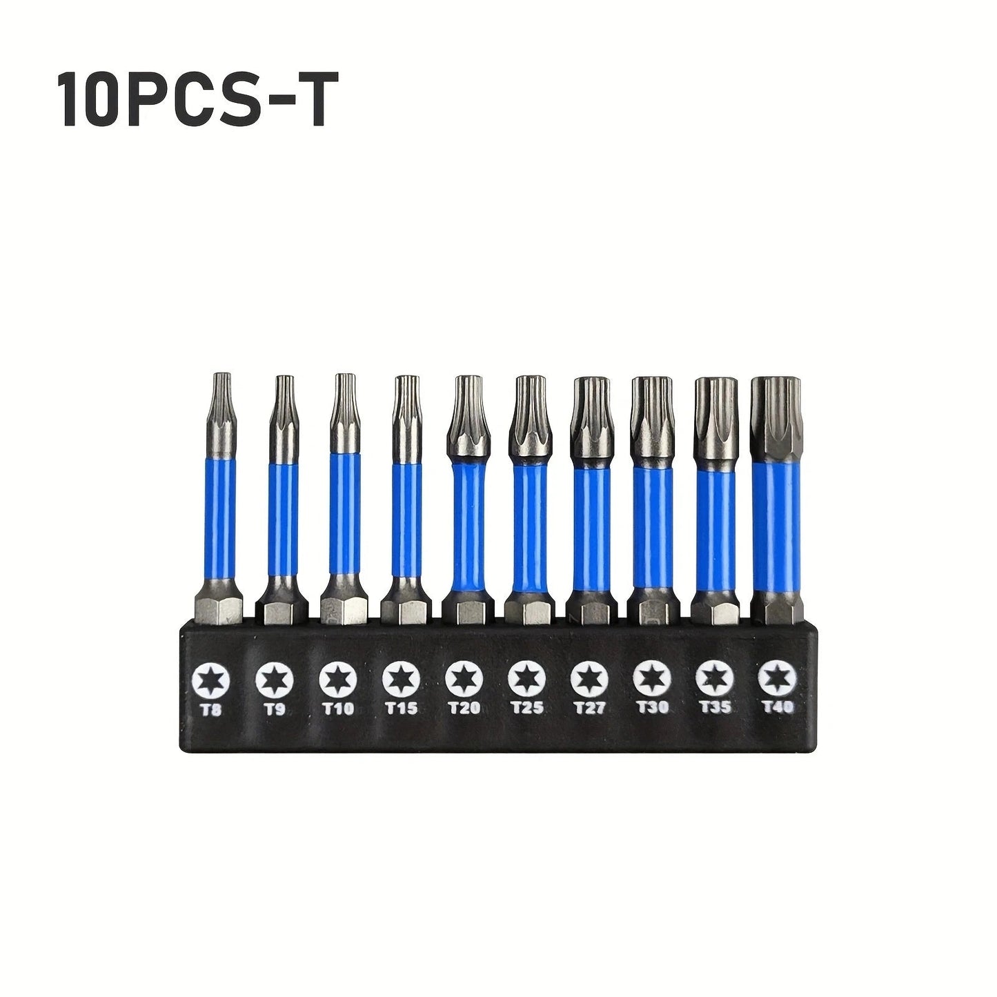 2" Impact Torx Bit PH2 Set 10pcs (TT6-TT40), 1/4" Hex-Shank S2 Steel Star Bit Set, CNC Machined Tips with Magnetism,    Home Decor Supply | Online Retail | ShoreShopper.com