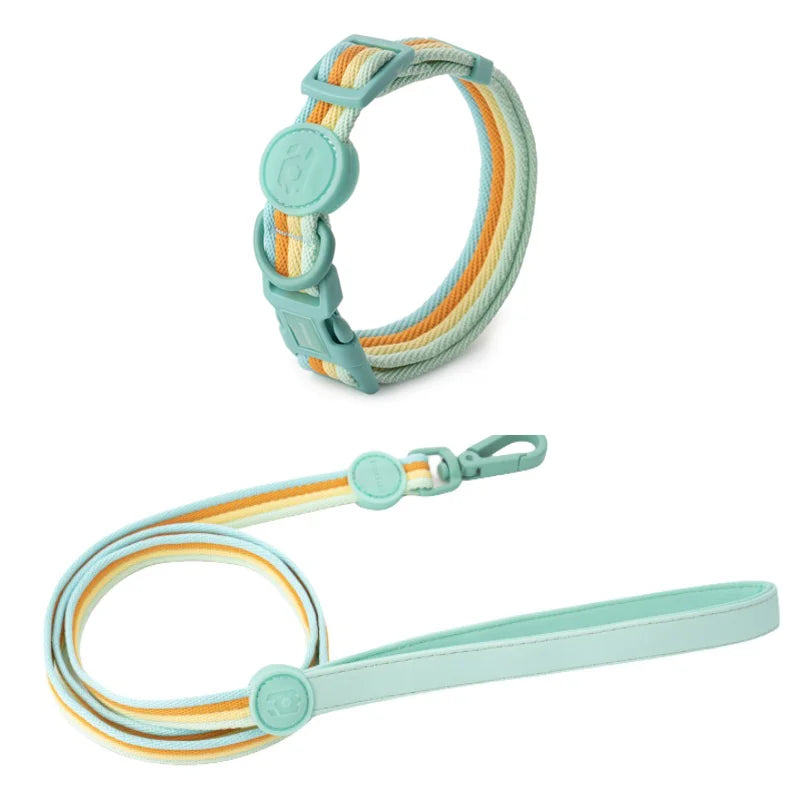 Durable Dog Collar Leash Set Adjustable Pet Collar For Small Medium Dogs Fashionable Dog Collar and Leash Set Pet supplies - ShoreCo.Shop