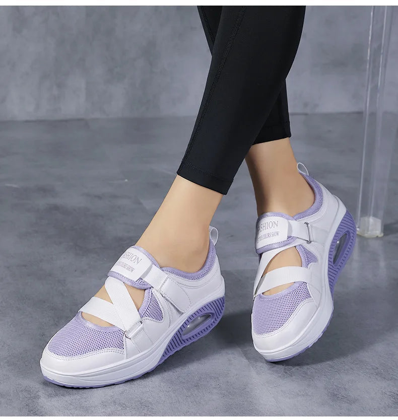 Women's Shoes 2022 Fashion Breathable Wedge Air Sneakers Lightweight Platform Sport Shoes Summer Woman Vulcanize Shoes    Your Coastal Marketplace | Shoreshopper.com