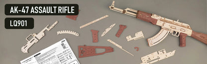 Robotime Rokr Automatic Rifle AK47 3D Wooden Gun Funny DIY Building Block Toys for Kids Adults Justice Guard Wooden PuzzleLQ901    Home Decor Supply | Online Retail | ShoreShopper.com