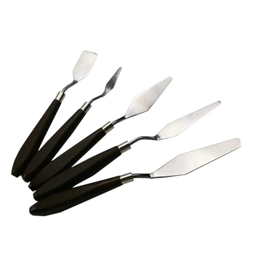 Hot 5PCS Stainless Steel Scraper Spatula Art Supplies for Artist Canva Oil Paint Color Mixing Palette Knife Painting Wholesale    Home Decor Supply | Online Retail | ShoreShopper.com
