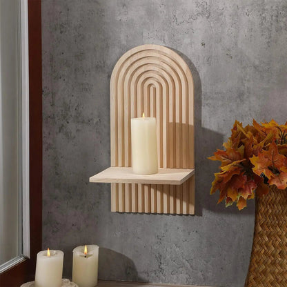 Boho Wooden Shelves for Wall Decorative Book Floating Wall Shelf for Living Room Bathroom Bedroom Classroom Office Nursery Home    Home Decor Supply | Online Retail | ShoreShopper.com