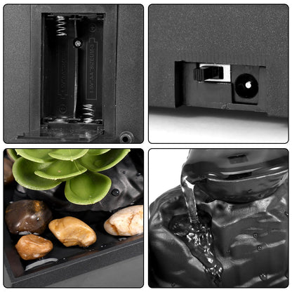 Tabletop Fountain Battery/USB Operated Water Fountain Feature Zen Meditation Fountain Decor Sound Relaxation Fountain Ornament    Home Decor Supply | Online Retail | ShoreShopper.com