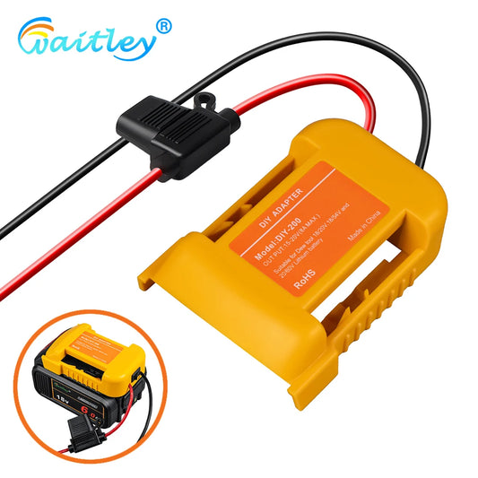 External Battery Adapter Converter for DEWALT 18V/20V/54V Battery DIY Power Tool box mod Plug accessories kit electric extension - ShoreCo.Shop