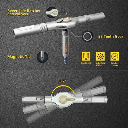 24 in 1 Magnetic Screwdriver Set DIY Multifunction Ratchet Screwdriver Multi Bits Mini Repair Tool Kit for Furniture Computer    Home Decor Supply | Online Retail | ShoreShopper.com
