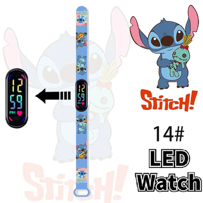 Disney Stitch Digital Kids' Watches Anime Figures LED Luminous Watch Touch Waterproof Electronic Sports Watch Kids Birthday Gift    Home Decor Supply | Online Retail | ShoreShopper.com