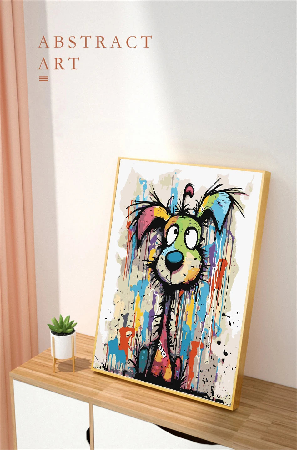 Painting by Numbers For Adult abstract dog  Dropshipping Canvas Oil Paint by Number Home Decor    Home Decor Supply | Online Retail | ShoreShopper.com