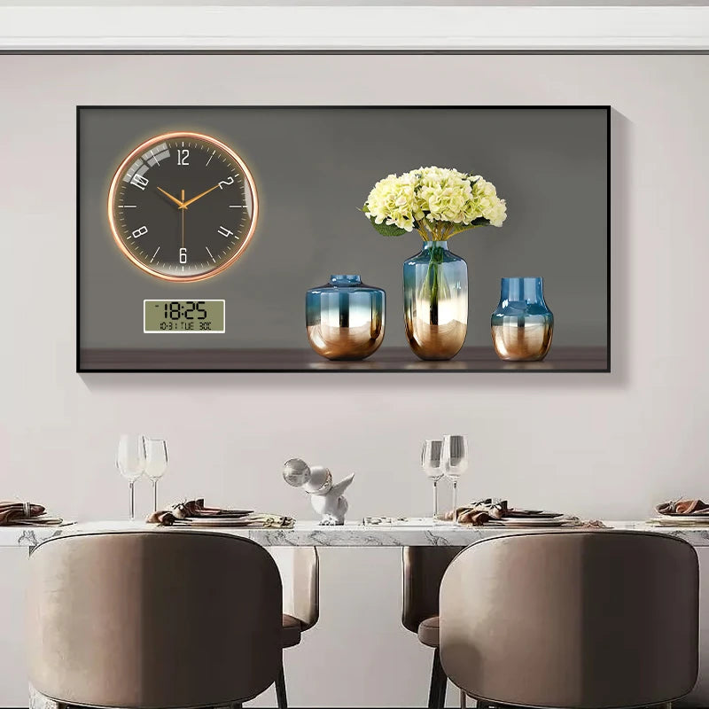 Large Size Aluminum alloy framed Artwork Wall Clock, Luxurious Muted Quartz Clock for Home Decor,living Room,bed Room Décor    Home Decor Supply | Online Retail | ShoreShopper.com