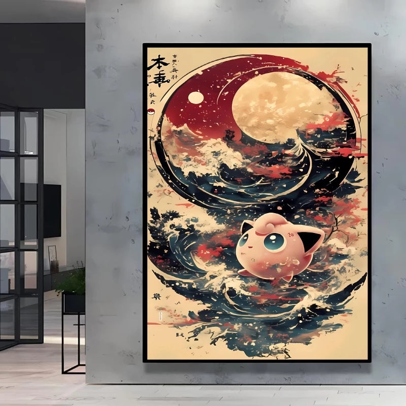 High Quality Pokemon Arcanine Pikachu Wall Painting with Unique Designs and Gorgeous Colors Adding A Touch of Brightness To Wall    Home Decor Supply | Online Retail | ShoreShopper.com