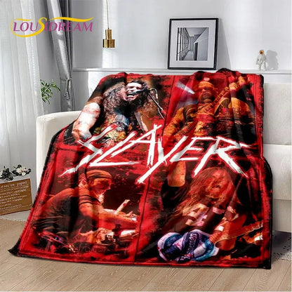Slayer Heavy Metal Band Soft Plush Blanket,Flannel Blanket Throw Blanket for Living Room Bedroom Bed Sofa Picnic Cover Warm Kids    Your Coastal Marketplace | Shoreshopper.com