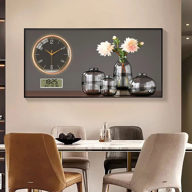 Large Size Aluminum alloy framed Artwork Wall Clock, Luxurious Muted Quartz Clock for Home Decor,living Room,bed Room Décor    Home Decor Supply | Online Retail | ShoreShopper.com