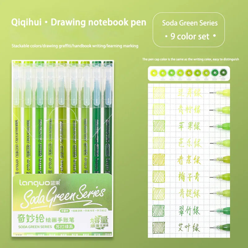 Languo 27-207 Colors Of One Set Drawing Handbook Pens Student DIY Graffiti Multi-Color Gel Pen Writing Marker Stationery    Home Decor Supply | Online Retail | ShoreShopper.com