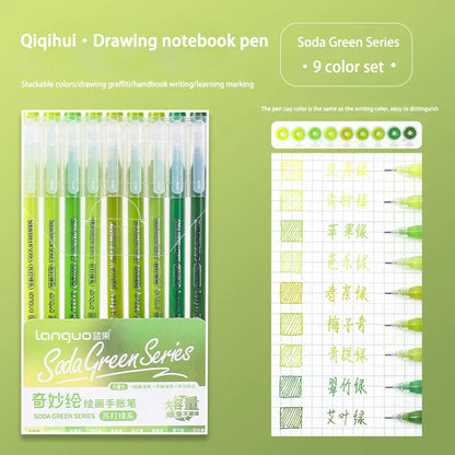 Languo 27-207 Colors Of One Set Drawing Handbook Pens Student DIY Graffiti Multi-Color Gel Pen Writing Marker Stationery    Home Decor Supply | Online Retail | ShoreShopper.com