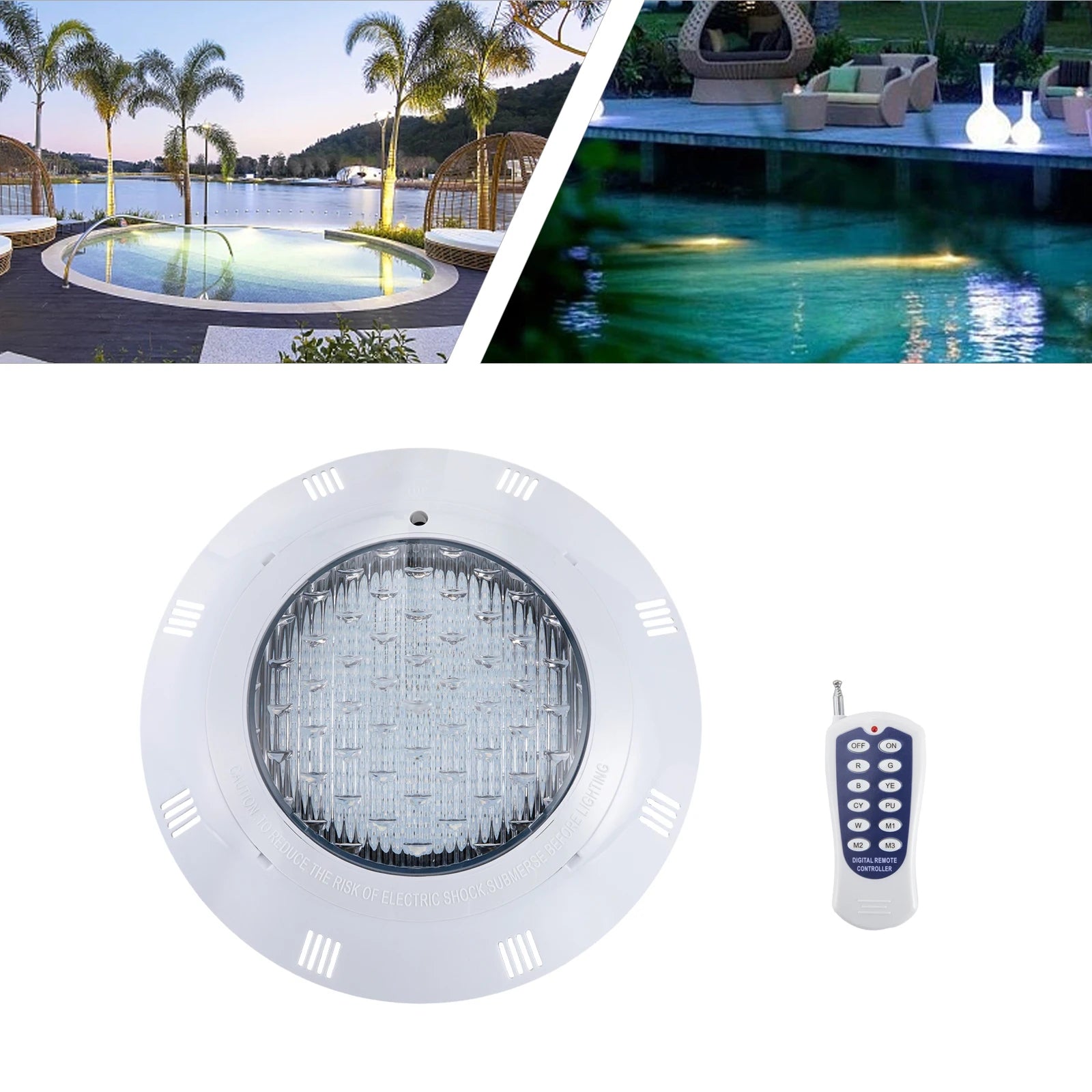 Underwater Light RGB Swimming Lamp IP68 Waterproof ABS 36W  Fountain Lighting 7 Color Changing    Home Decor Supply | Online Retail | ShoreShopper.com