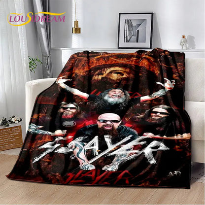 Slayer Heavy Metal Band Soft Plush Blanket,Flannel Blanket Throw Blanket for Living Room Bedroom Bed Sofa Picnic Cover Warm Kids    Your Coastal Marketplace | Shoreshopper.com