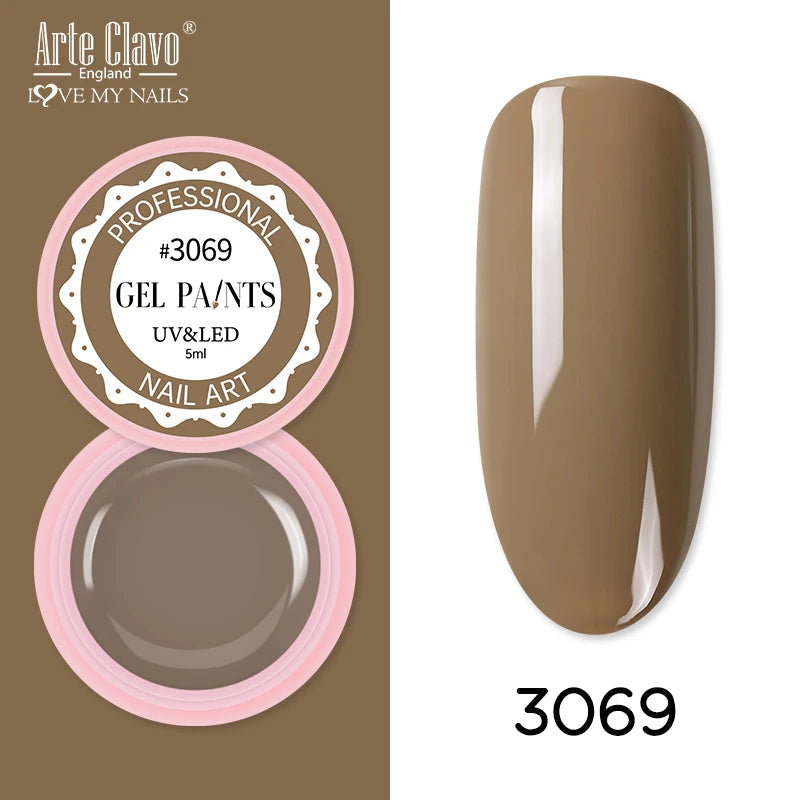 Arte Clavo Painting Gel 72 Colors 5ml Professional Nail Paint Color Gel Polish For Nail Art UV Gel Lacquer Gel Top Coat Manicure    Home Decor Supply | Online Retail | ShoreShopper.com
