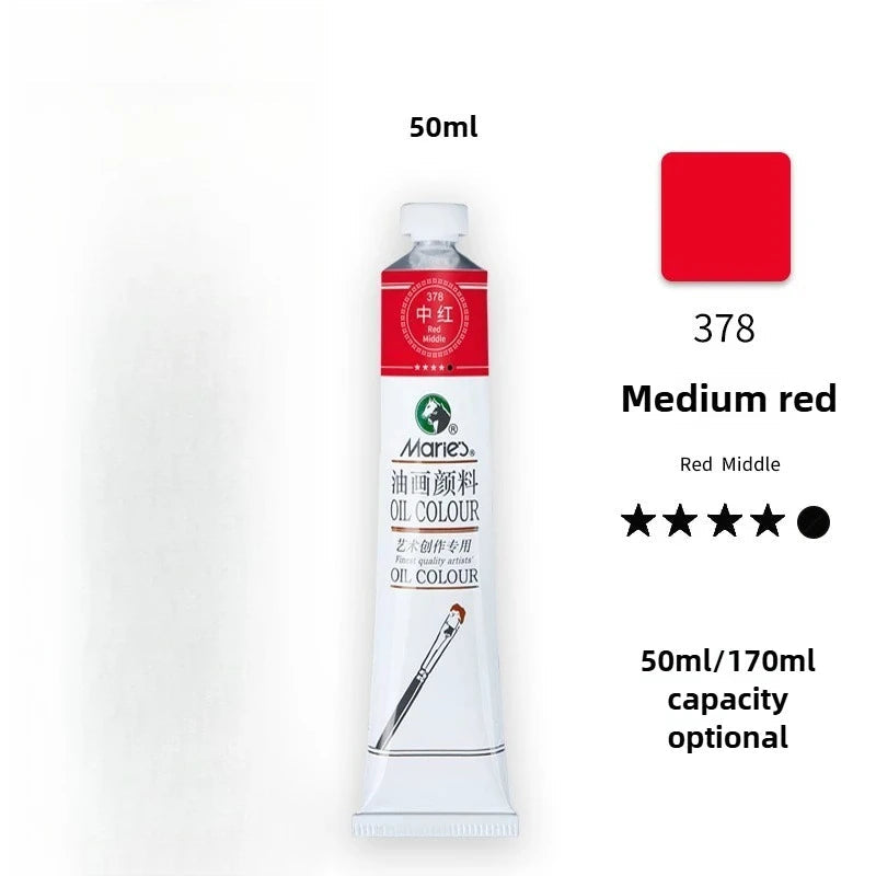 Maries Oil Paint 50ML Oil Painting Art Creation Pigment Large Oil Paint Paint Single Commonly Used 24 Colors    Home Decor Supply | Online Retail | ShoreShopper.com