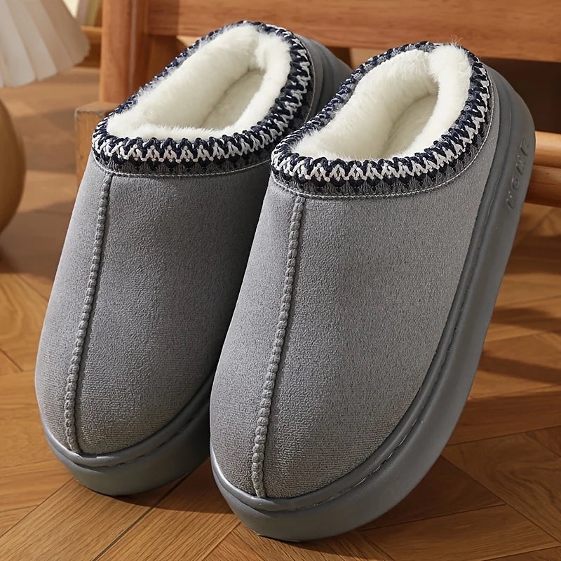 CloudComfort Plush Fleece Lined Slippers - Soft Sole Warm Indoor & Outdoor House Shoes for Men & Women    Your Coastal Marketplace | Shoreshopper.com