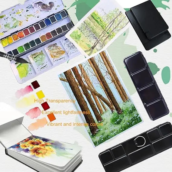 24 color watercolor paint, washable watercolor paint set, professional painting supplies, suitable for adults and artists    Home Decor Supply | Online Retail | ShoreShopper.com