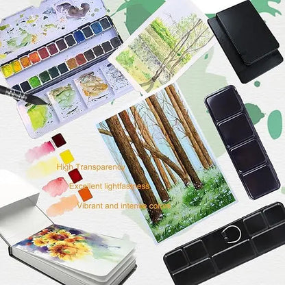 24 color watercolor paint, washable watercolor paint set, professional painting supplies, suitable for adults and artists    Home Decor Supply | Online Retail | ShoreShopper.com