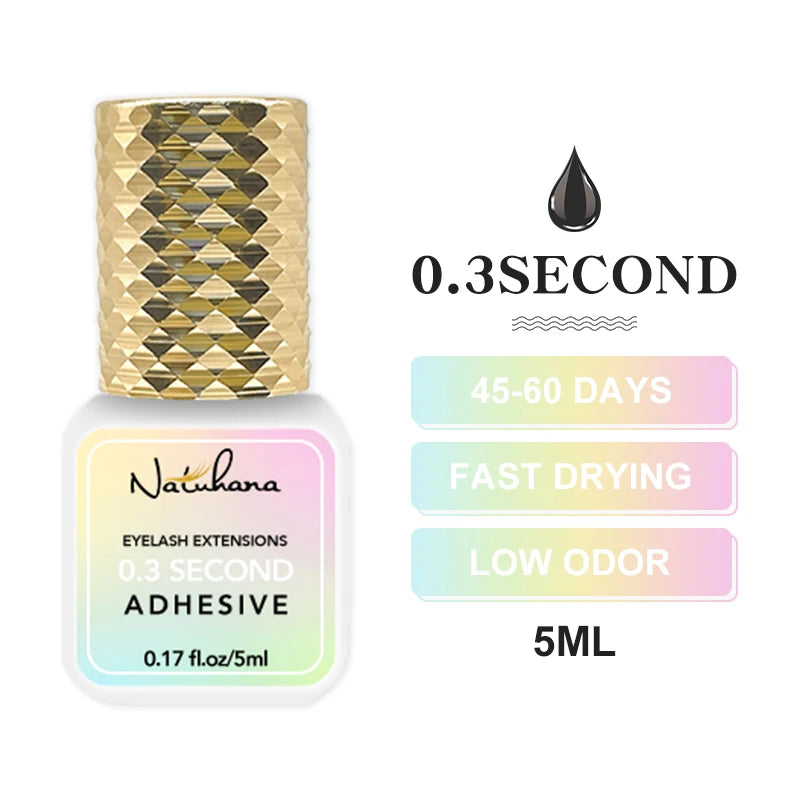 Professional 5ml 0.3S 0.5S 1S 2S 3S Eyelash Glue Fast Drying Strong False Eye Lash Extension Glue Adhesive - ShoreCo.Shop