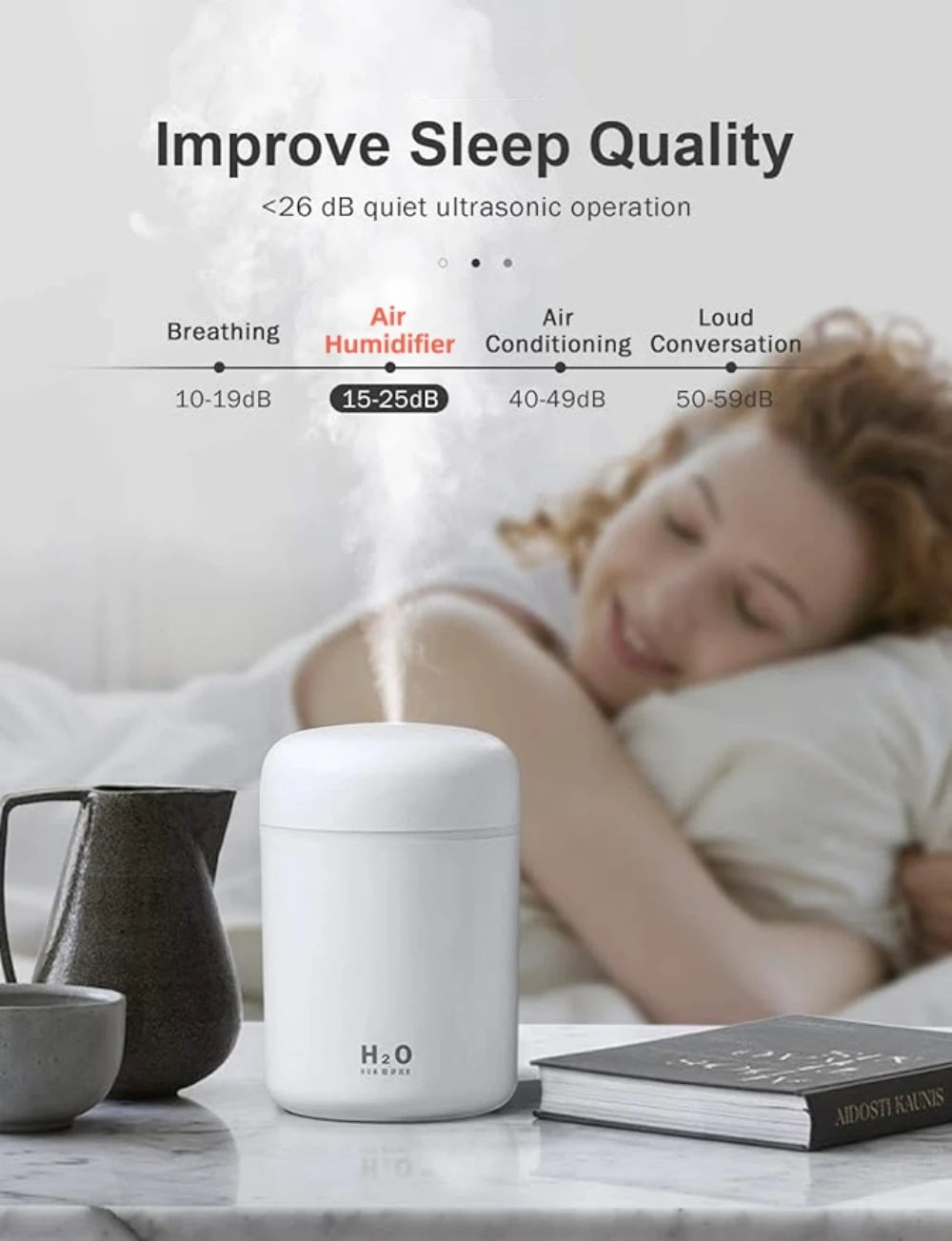 Portable Mini Air Humidifier For Bedroom,Personal Desktop,Car With Colorful Mood Lighting 2 Mist Modes And Auto Shut-Off - ShoreCo.Shop