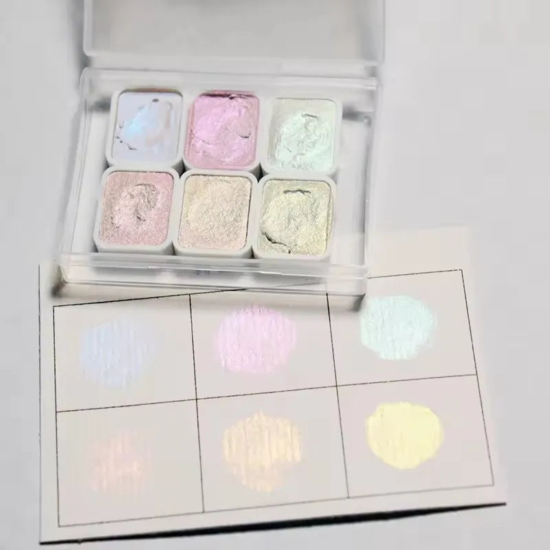 6-Color Iridescent Watercolor Paint Set for Artists and Painting Enthusiasts, Perfect for Professional Artistic Purposes    Home Decor Supply | Online Retail | ShoreShopper.com
