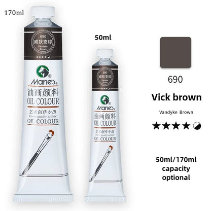 Marie's Oil Paint 170ML Oil Painting Art Creation Pigment Large Oil Paint Paint Single Commonly Used 24 Colors    Home Decor Supply | Online Retail | ShoreShopper.com